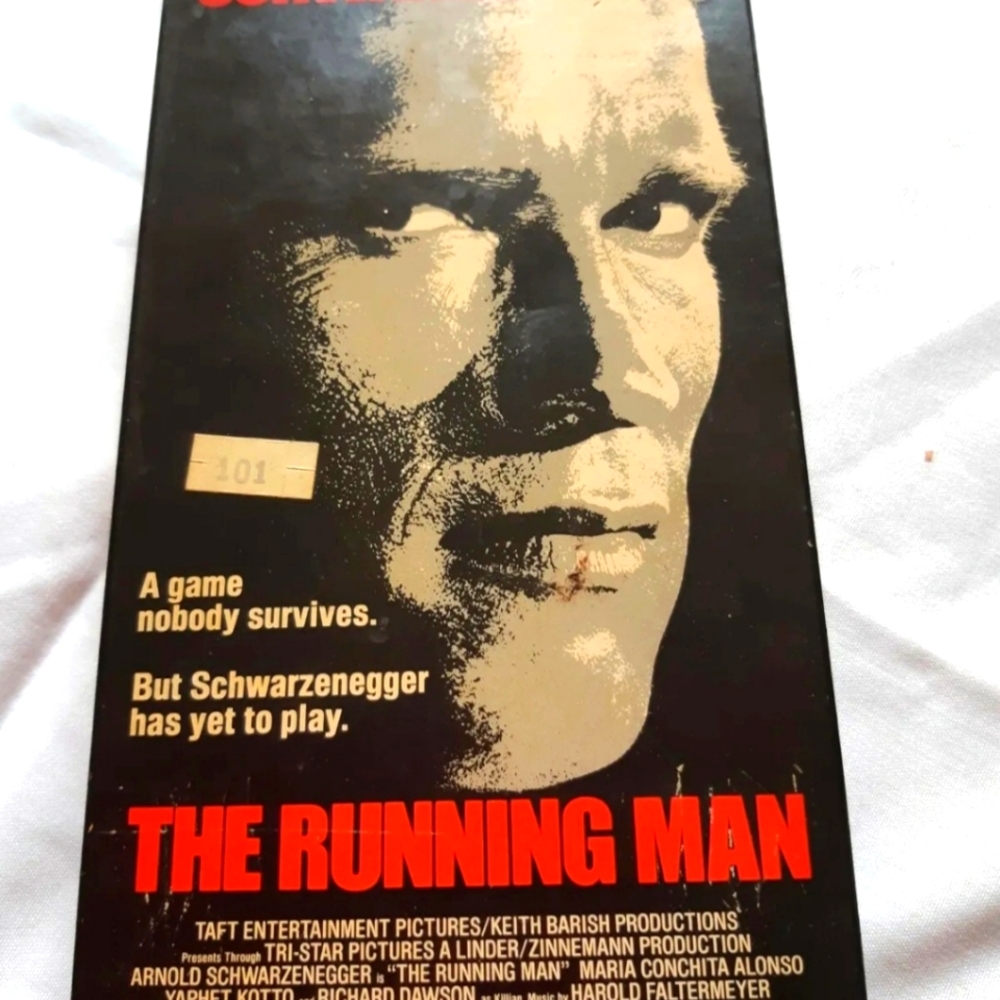 VHS The Runnjng Man, Arnold Schwarzenegger 1987